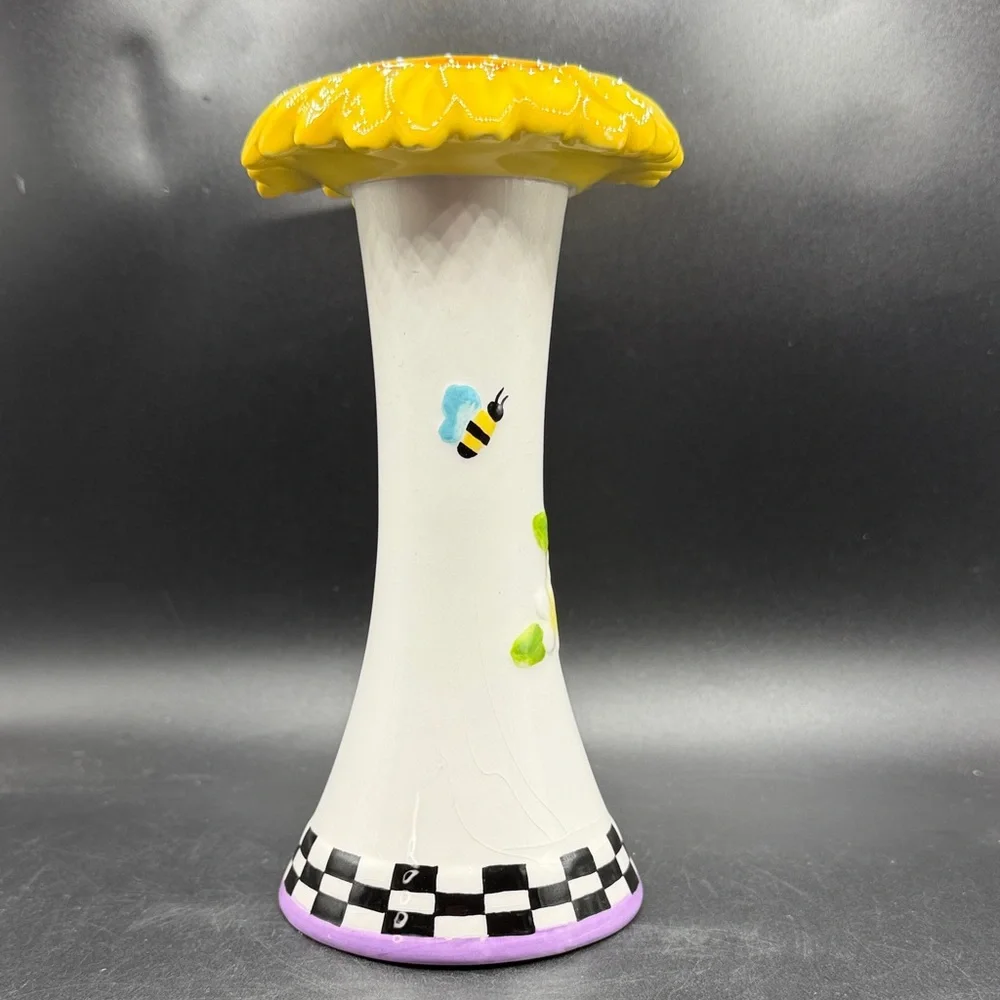 Vtg Dantes Bud Vase Coloful
